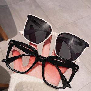 Oversized Sunglasses Women Big Frame Square Flat Top Rivet Gradient Lens  Sun Glasses Female Men Vintage Mirror Shades UV400