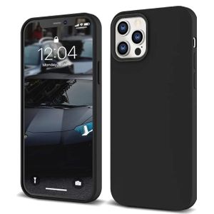 Universal Iphone 11 Pro Max Soft Rubber Liquid Silicone Case Cover Black
