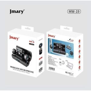 Jmary MW-19 Wireless Microphone – Type-C & Lightning Lavalier Mic for iPhone & Android, Noise Cancelling Mic for YouTube, TikTok, Vlogging & Live Streaming