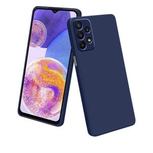 Silicone Soft Back Cover Case for Samsung Galaxy A72 (Silicone Blue)