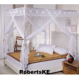5 By 6 White Mosquito Net With Portable Metallic Stand