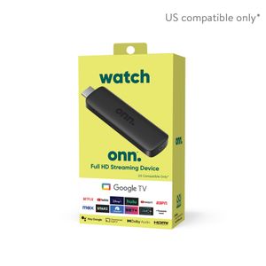 Google Onn Android TV Full HD Streaming Device Black 