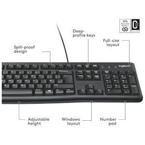 Logitech K120 USB Wired Keyboard