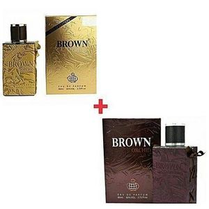 Fragrance World Brown Orchid Couple Gift Bundle - Brown orchid Gold Edition and 80ml Brown Orchid 80ml