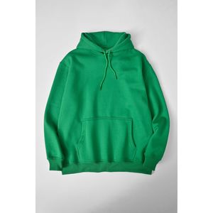 Unisex Premium Cotton-Rich Hoodie - Emerald Forest Green - High-Quality Fleece Pullover