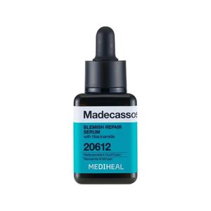 MEDIHEAL Madecassoside Blemish Repair Serum with Niacinamide & Centella Asiatica. Fades pigmentation, Dark Spots, Acne Marks, Freckles, Blemishes, Calms Acne, Redness, Irritations, Brightens, Moisturizes, Evens the skin tone and Smoothen. From Korea