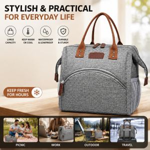Universal Insulated Lunch Bag – Grey