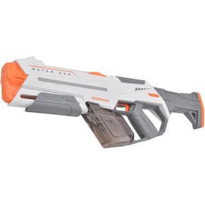 Porodo Captain Splash Electric Suction Power Water Gun, 350ml Tank, IPX7 Waterproof, Long-Range Rapid-Fire, Auto Refill, Rechargeable 500mAh, White