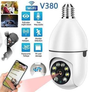 HD Wireless 360° Tracking Wifi Camera Light Bulb - White