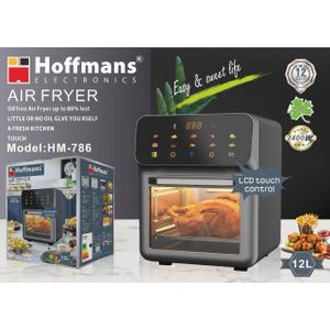 Hoffmans 12L Air Fryer With LCD Touch Control HM-786 - Black