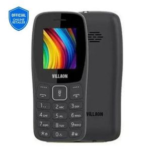 VILLAON V105 features a powerful speaker, dual sim support, 1000mAh battery, and a bright torch ,Black , Blue