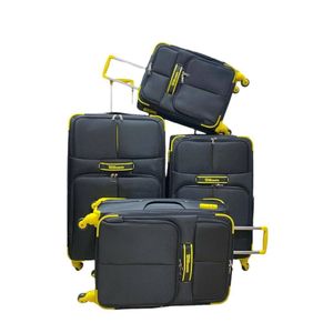Wiersoon A 4 In 1 Suitcase Pure Clothe It's Strong Material Durable It's Has 4-wheel Spinner Extremely Durable Fabric Softener 