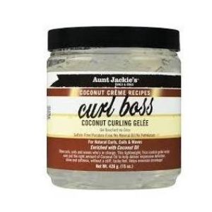 Aunt Jackie'S Curl Boss Coconut Curling Gelee Hair Gel For Natural Curls,Coils & Waves 