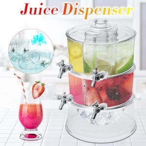 3.5/5L Cold Kettle with Faucet, Plastic Refrigerator Drink  Dispenser with Spigot Large Capacity Drink Dispensers for Parties Beverage  Iced Juice Lemonade Water Jug Fruit Teapot Bucket (3.5L): Iced Beverage  Dispensers