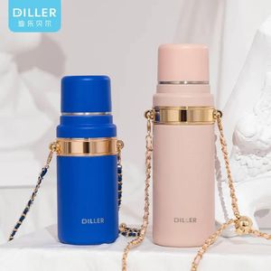  Diller Glamour Multifunction Thermo Water Bottles with Adjustable Straps,900ml-Multicolour