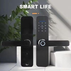 Safe Keyless Entry Finger Print WiFi Electric Intelligent Door Locks Smart for Wooden Doors