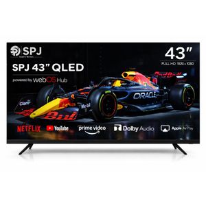 SPJ 43 Inch Full HD Smart webOS Hub QLED  TV - Black