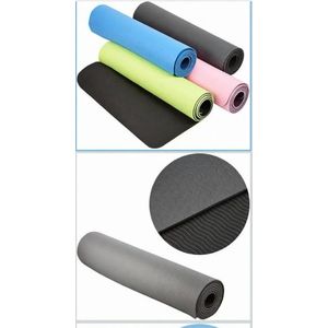 Non-Slip Yoga and Fitness Exercise Mats. - Pink.