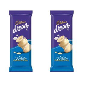 2pcs 80g White Chocolate Milk Chocolate Cream Cadbury