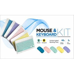 Wireless Keyboard And Mouse Kit, Bluetooth Connectivity Wireless Mouse & Key Board Kit