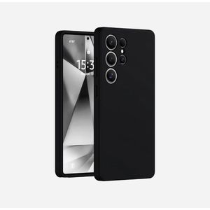 Galaxy S25 Ultra Case - Soft Silicone Non-Slip Protective Cover - Black