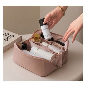 Cute Makeup Bag Small Cosmetic Bags for Women Ladies Medium Pouch Toiletry  Bag PU Waterproof Organizer (Cow)