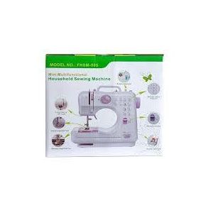 Domestic Portable Electric Mini Sewing Machine, Speed Adjustable Replaceable Foot With Pedal Craft Mending Machine 12 Built-in Stitch Patterns Easy To Use With Overlock Function- Multicolor
