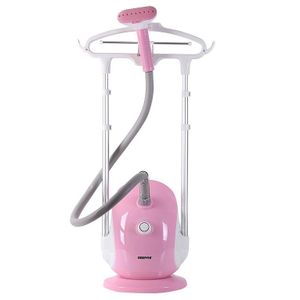 Geepas 1800W Garment Steamer - Auto Off Adjustable Poles, 3 Steam Levels, Overheat & Thermostat Protection-Multi
