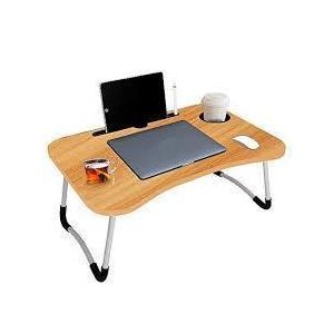 Foldable Computer Laptop Stand Bed Table Lap Desk Stand,Serving Tray Dining Table with Slot, Notebook Stand Holder, Bed Tray Laptop Desk With Cup Holder For Eating Breakfast,Working,Watching Movie on Bed/Couch/Sofa/Floor