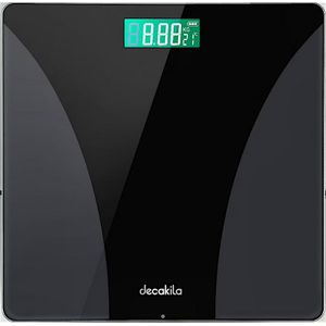 DECAKILA Body Scale Digital for Body Weighing Scale with High Precision Sensors Accurate Weight Machine for People, LED Display KMTT038W– Black