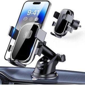 Universal Car Phone Holder Mount – Adjustable 360° Rotation,Dashboard, Windshield & Air Vent Compatible