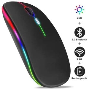 Rechargeable Optical Mouse, Wireless Computer and Phone 2.4GHz Bluetooth Mouse