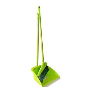 Brush For Sweeping And Dust Pan For Collecting Rubbish - Green