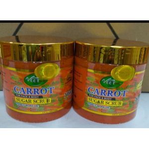 VEET GOLD  Carrot Exfoliate Face & Body Sugar Scrub  For Moisturizing, Brightening & Super Whitening 