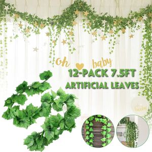 Artificial Rose Vine Flowers with Green Leaves 7.5FT Fake Silk Rose Hanging  Vine Flowers Garland IVY Plants for Home Wedding Party Garden Wall  Decoration - China Artificial Roses Flowers and Eucalyptus Leaf