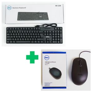 DELL wired usb keyboard kb 228 and wired mouse ms111 combo
