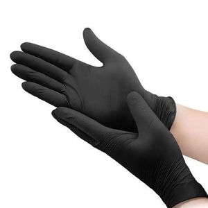 100pcs Disposable Nitrile Golves - Black