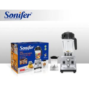 Sonifer SF-8145 1800W Home Kitchen Multi-function 3L High Speed Blender 2 in 1 Super Blender Electric Blender-Black