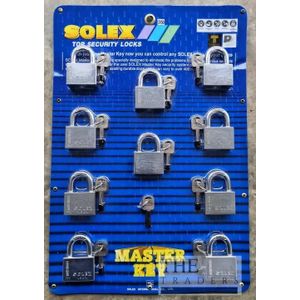 Solex Original CR60 MASTER KEY SET PADLOCKS - 60MM