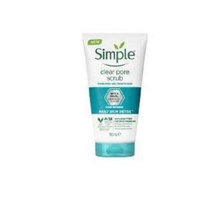 Simple Daily Skin Detox Clear Pore Scrub For  Spot Prone Skin-150ml 
