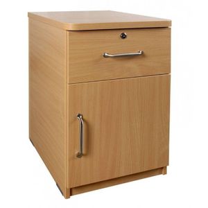 Genuine Office Moving Drawer,one locking drawer with a door- Beech colour