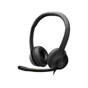 Logitech Wired Headset for PC/Laptop, Stereo Headphones with Noise Cancelling Microphone, USB-A, in-Line Controls for Video Meetings, Music, Gaming and Beyond - Black