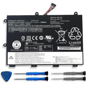 45N1750 Laptop Battery, 7.4V 34Wh 4600mAh 4-Cell Compatible with Lenovo ThinkPad Yoga 11E/ Yoga 11E Chromebook Series Notebook 45N1748 45N1749 45N1751