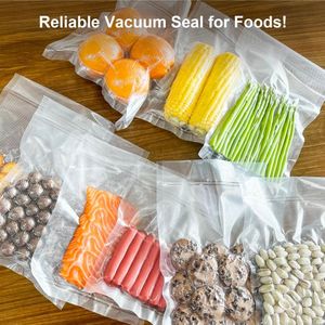 Wang Yu 20x25cm 100pcs BPA free vacuum sealer bags designed to work with vacuum sealing machines to remove air, which helps keep food fresh for up to six times longer than traditional storage methods