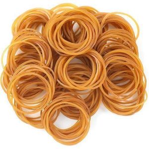 Rubber Bands, Yellow Bank Paper Bills Money Dollars Elastic Stretchable Bands