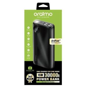 Oraimo  30000mAh Portable Power Bank - Black