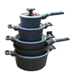 UCC life 12pcs Granite Die Cast Nonstick Cookware Pots and Pans Set Compatible with All Stovetops (Gas, Electric & Induction), PFOA Free -Multicolor