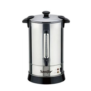 Sonifer 15 Litre Tank Electric Stainless Steel Heating Hot Water Boiler Electric Kettle Urn To Make Tea For Office Parties And Home -Silver