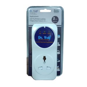 Dr.Volt Electric Tv Guard For Protection Against High Voltages-White