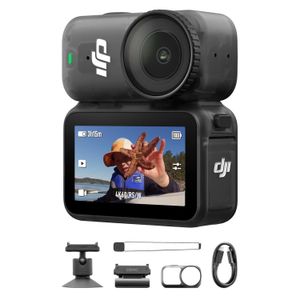Dji Osmo Nano Standard Combo (128GB) - Small 4K/60fps Vlogging Camera with a 1/1.3" Sensor, 143° Wide FOV Video, 200-Min Recording, Swift Content Transfer,